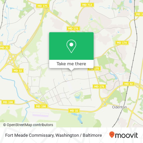 Mapa de Fort Meade Commissary, 2786 MacArthur Rd