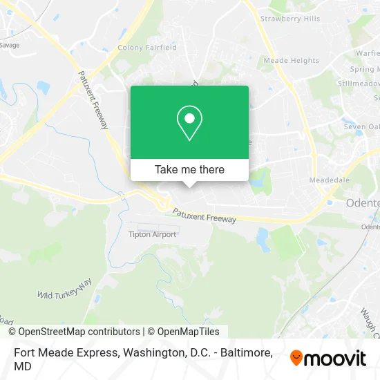 Fort Meade Express map