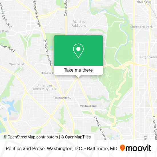 Politics and Prose map