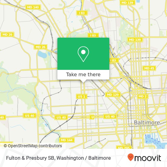 Mapa de Fulton & Presbury SB