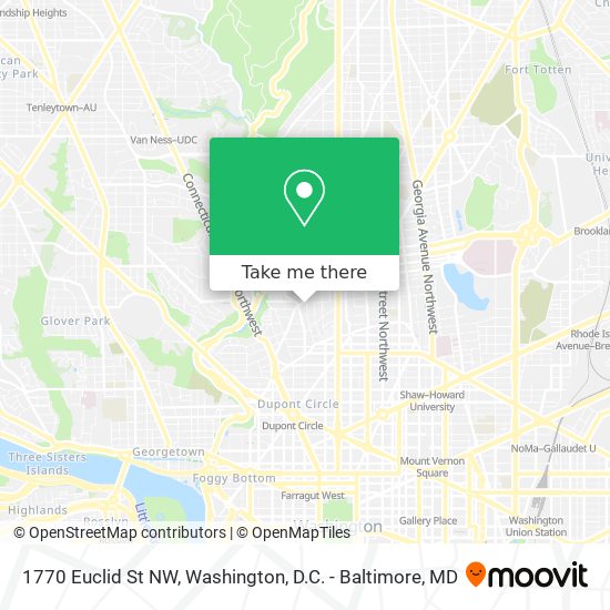 1770 Euclid St NW map