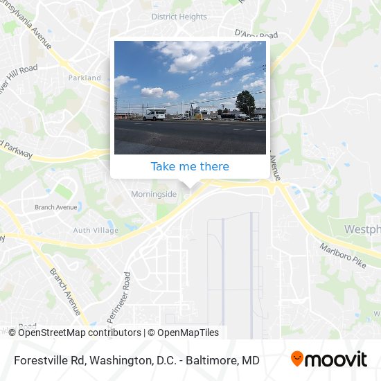 Forestville Rd map