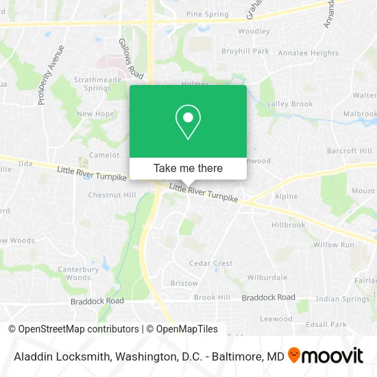 Aladdin Locksmith map