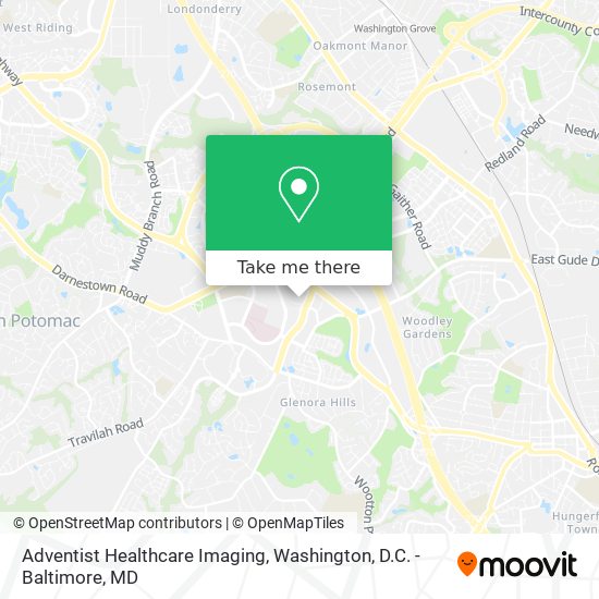 Adventist Healthcare Imaging map