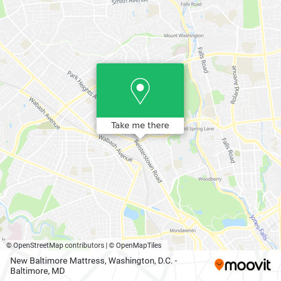 New Baltimore Mattress map