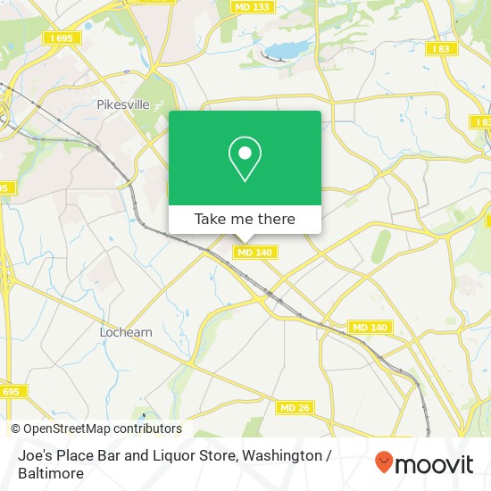 Mapa de Joe's Place Bar and Liquor Store