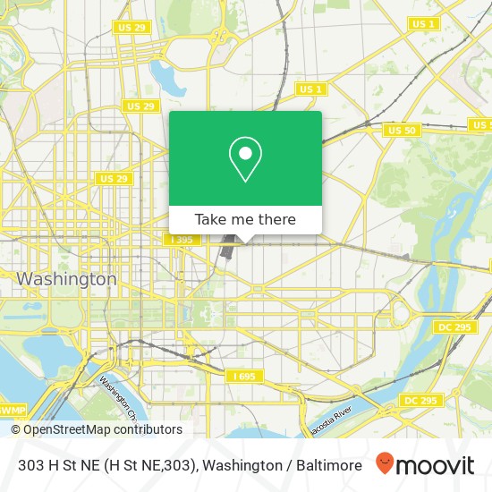 303 H St NE (H St NE,303), Washington, DC 20002 map