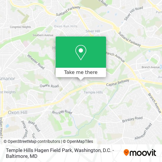 Mapa de Temple Hills Hagen Field Park