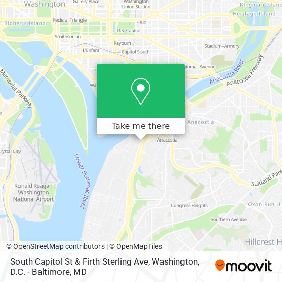 Mapa de South Capitol St & Firth Sterling Ave