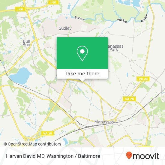 Mapa de Harvan David MD, 8644 Sudley Rd