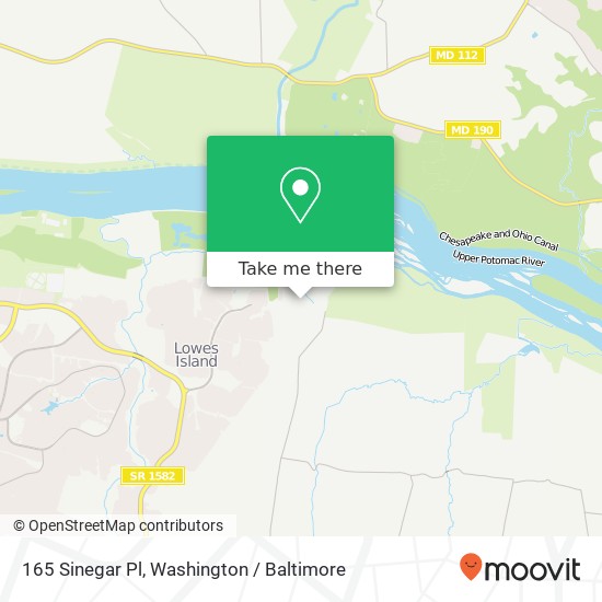 Mapa de 165 Sinegar Pl, Sterling, VA 20165