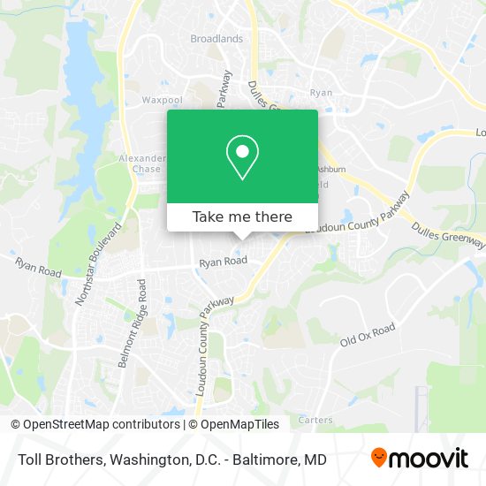 Toll Brothers map