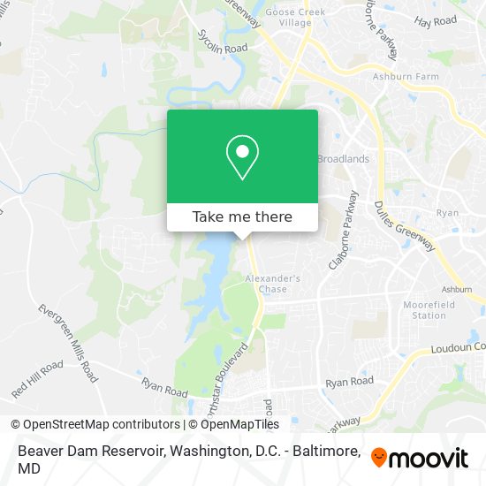 Mapa de Beaver Dam Reservoir