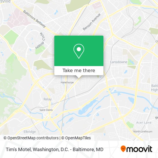 Tim's Motel map