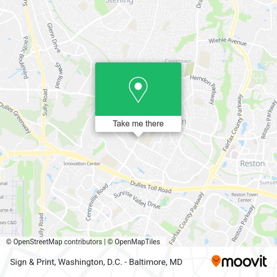 Sign & Print map