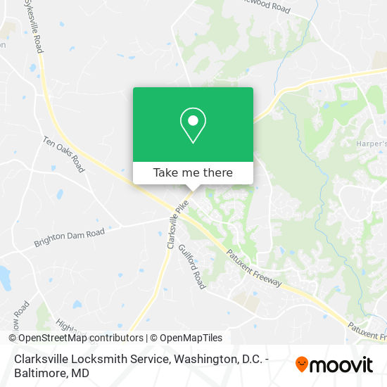 Mapa de Clarksville Locksmith Service