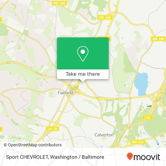 Mapa de Sport CHEVROLET, 3101 Automobile Blvd