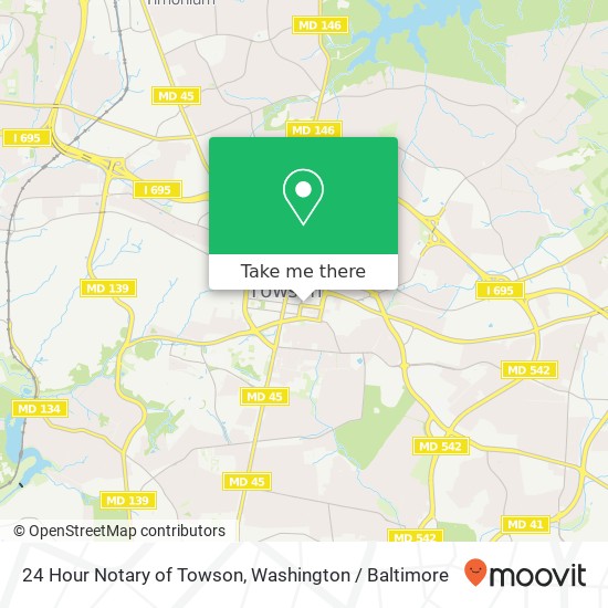 24 Hour Notary of Towson, 500 Virginia Ave map