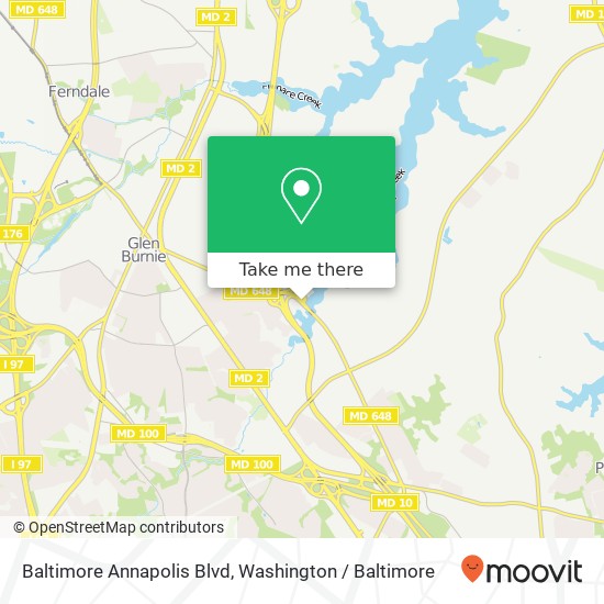 Mapa de Baltimore Annapolis Blvd, Glen Burnie, MD 21060