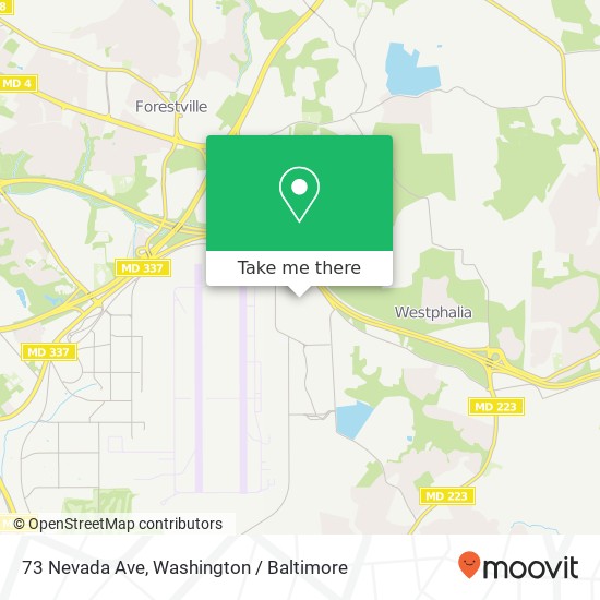 73 Nevada Ave, Andrews Air Force Base, MD 20762 map