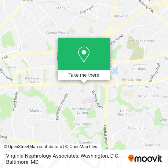 Mapa de Virginia Nephrology Associates