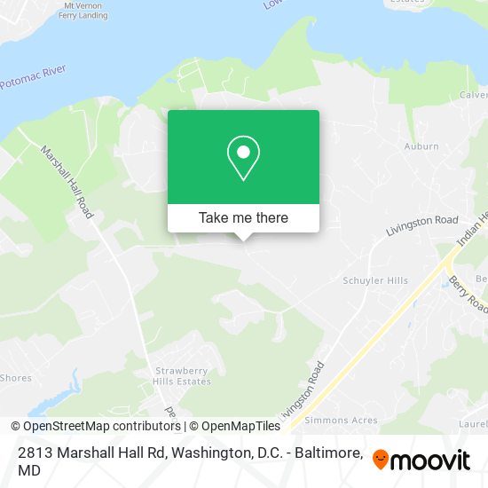 Mapa de 2813 Marshall Hall Rd, Accokeek, MD 20607