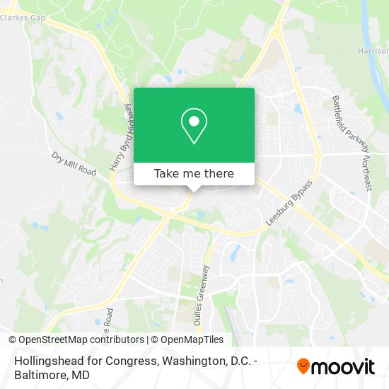 Hollingshead for Congress map