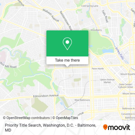 Priority Title Search map