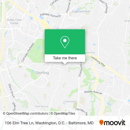 106 Elm Tree Ln map