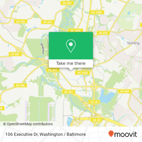 106 Executive Dr, Sterling, VA 20166 map