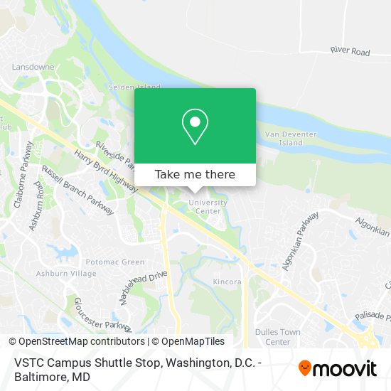 VSTC Campus Shuttle Stop map