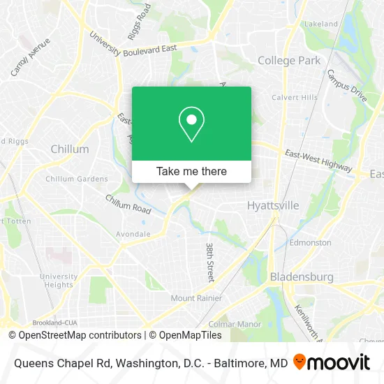 Queens Chapel Rd map