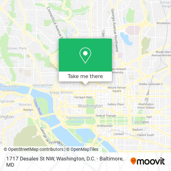 1717 Desales St NW map