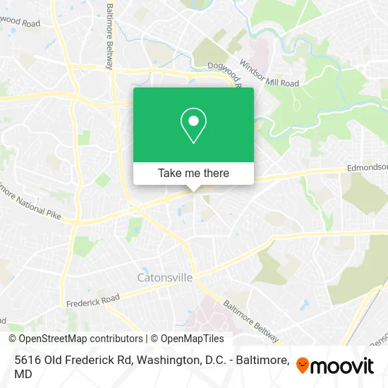 5616 Old Frederick Rd map