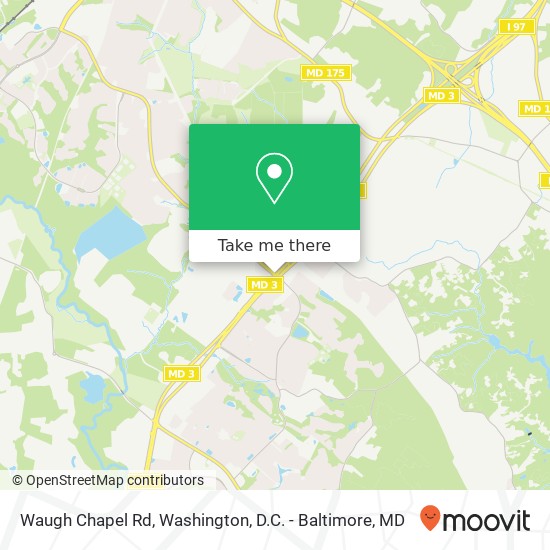 Waugh Chapel Rd, Gambrills, <B>MD< / B> 21054 map