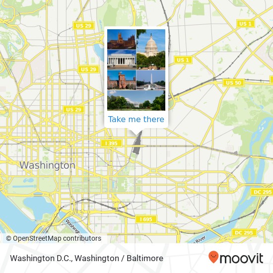 Washington D.C. map