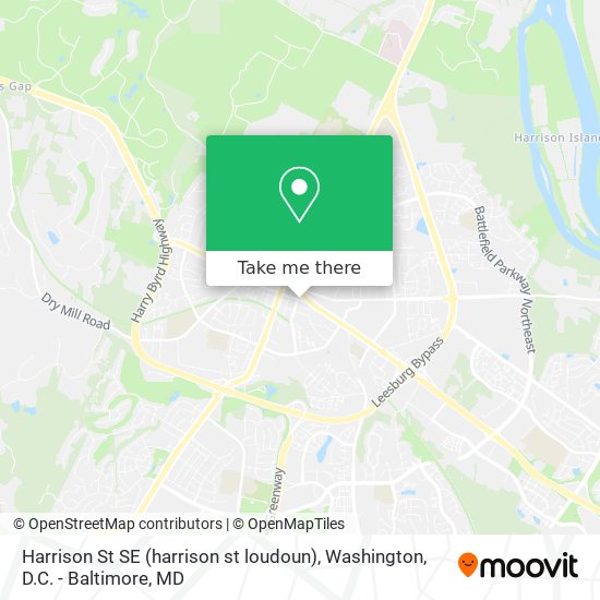 Mapa de Harrison St SE (harrison st loudoun)