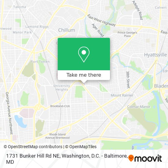 1731 Bunker Hill Rd NE map