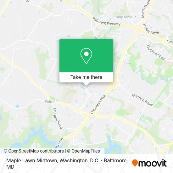 Maple Lawn Midtown map