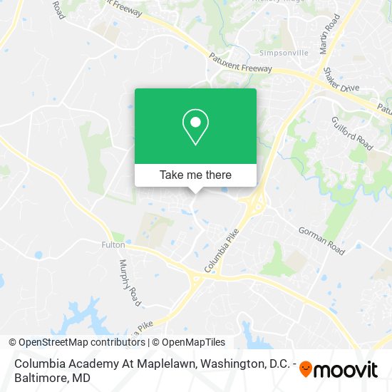 Columbia Academy At Maplelawn, 7425 Maple Lawn Blvd map