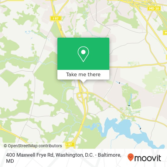 Mapa de 400 Maxwell Frye Rd, Millersville, MD 21108