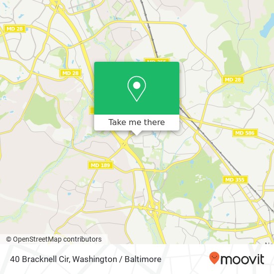 40 Bracknell Cir, Rockville, MD 20850 map