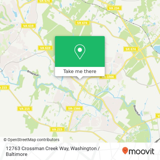 12763 Crossman Creek Way, Bristow, VA 20136 map