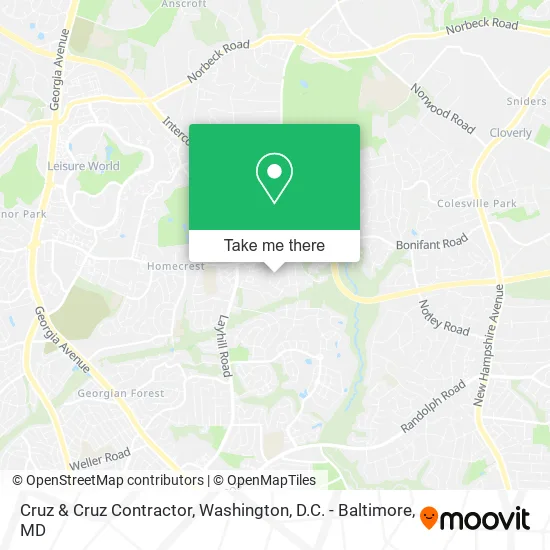 Cruz & Cruz Contractor map