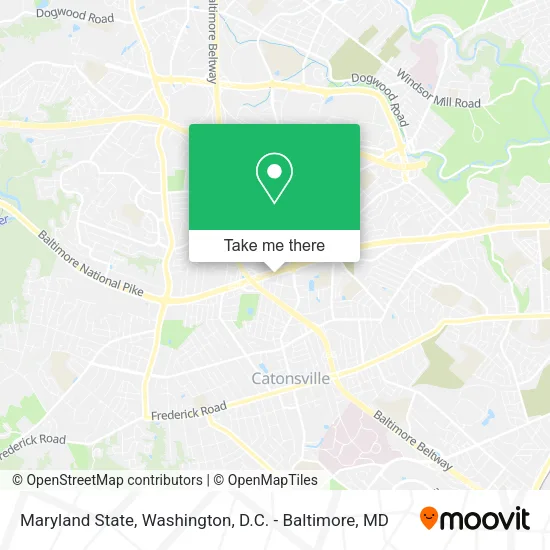 Maryland State map