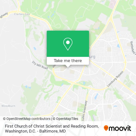 First Church of Christ Scientist and Reading Room map