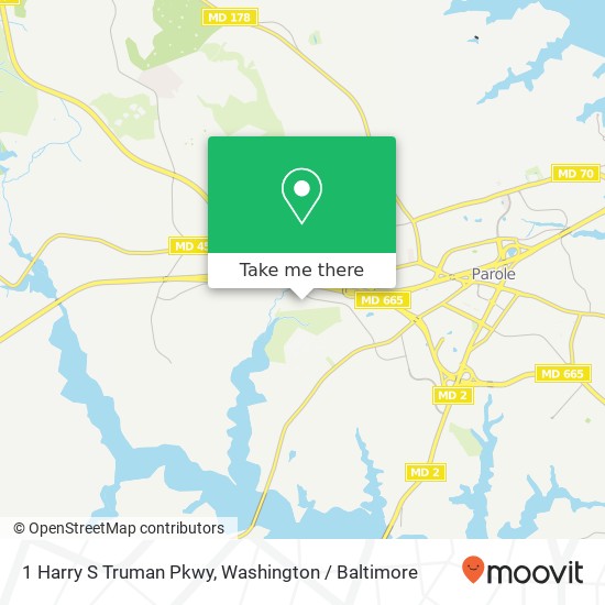 Mapa de 1 Harry S Truman Pkwy, Annapolis, MD 21401