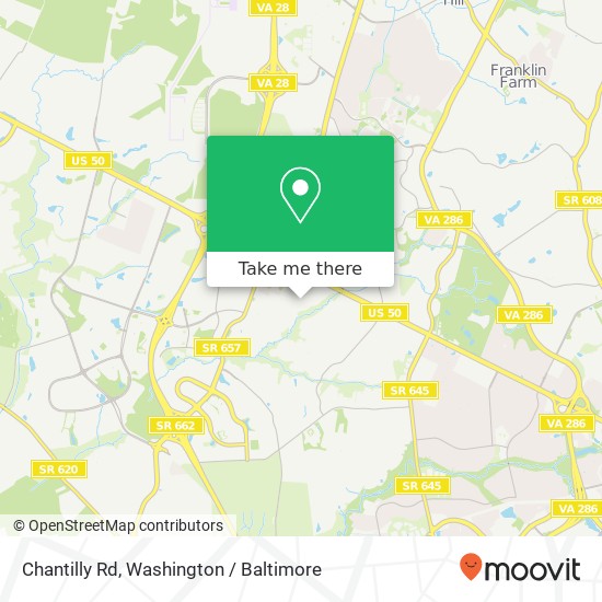 Mapa de Chantilly Rd, Chantilly, <B>VA< / B> 20151