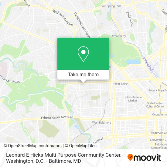 Mapa de Leonard E Hicks Multi Purpose Community Center