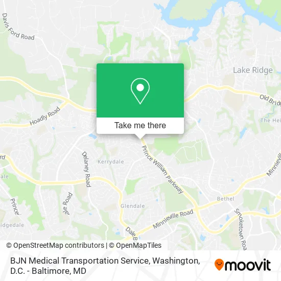 BJN Medical Transportation Service map